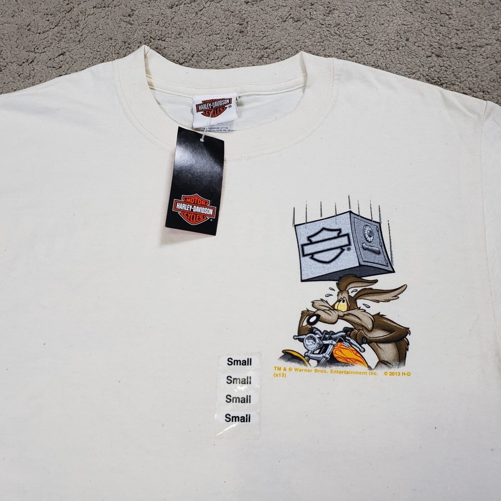 NWT Harley Davidson Looney Tunes Shirt Sm Wile Coyote Road Runner Grand Canyon